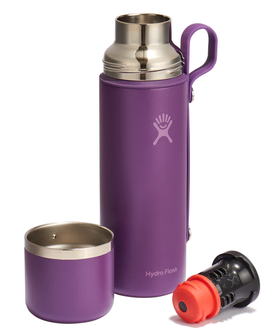 28oz Hot Flask And Cup Beachplum Purple - Image 3
