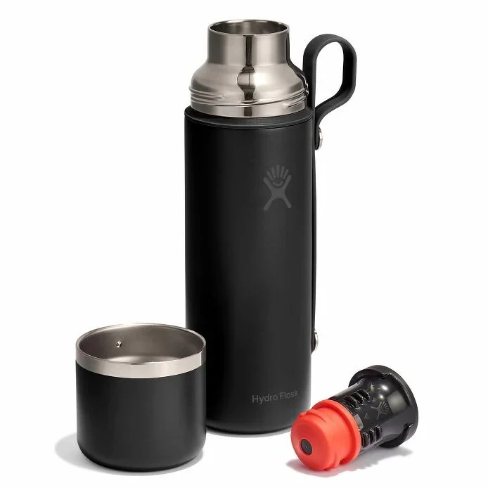28oz Hot Flask And Cup Black - Image 3