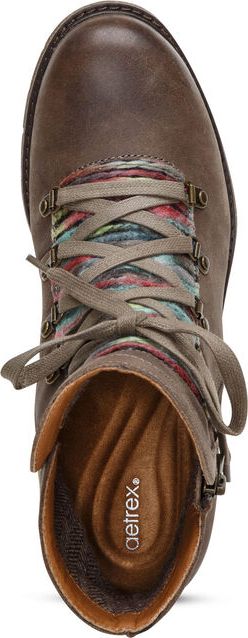 Joleen Dark Taupe Lace Up Boot - Image 5