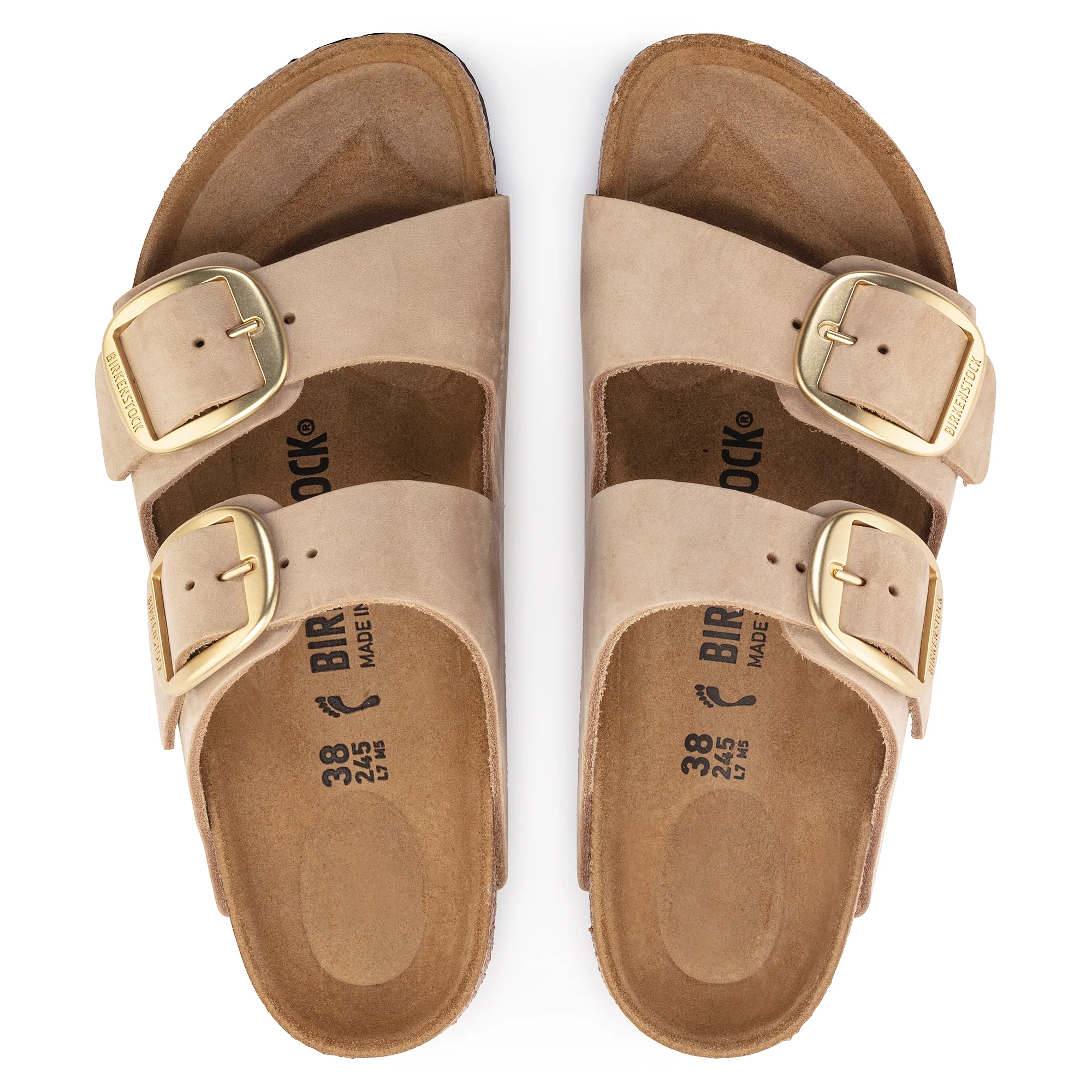 Arizona Big Buckle Nubuck Sandcastle Narrow Fit - Image 3