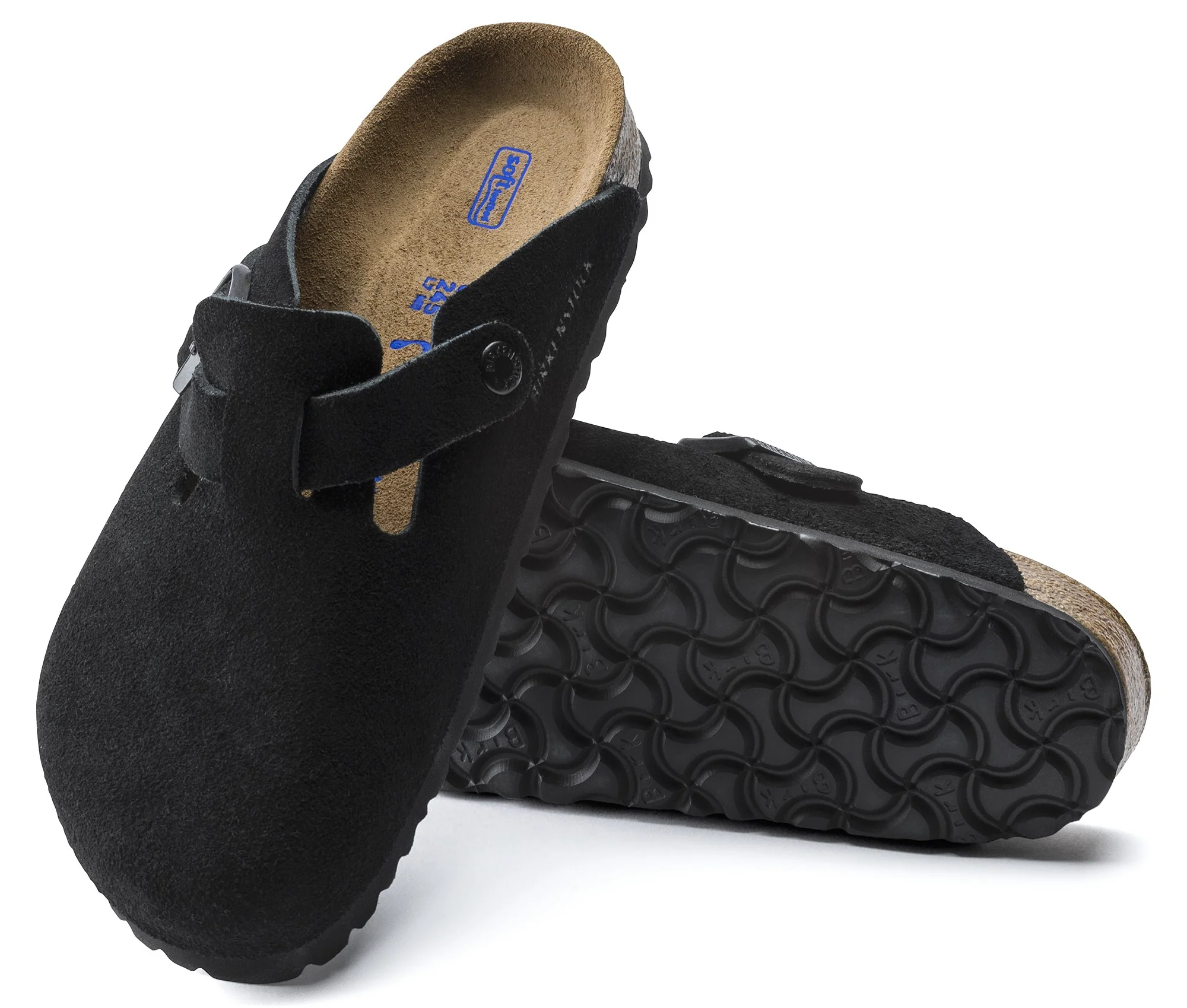 Boston Soft Footbed Suede Black Regular Fit - Image 3