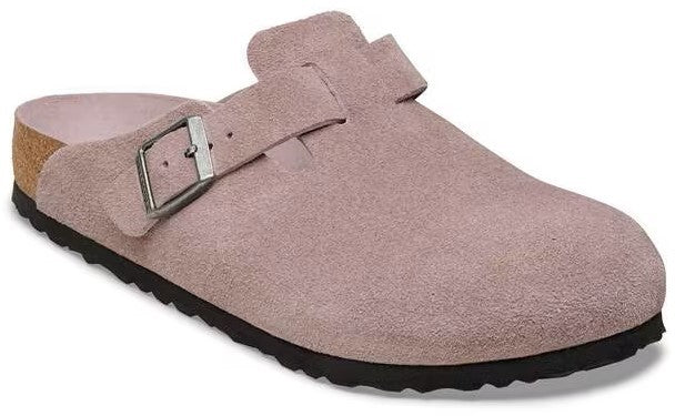 Boston Soft Footbed Suede Faded Purple Narrow Fit