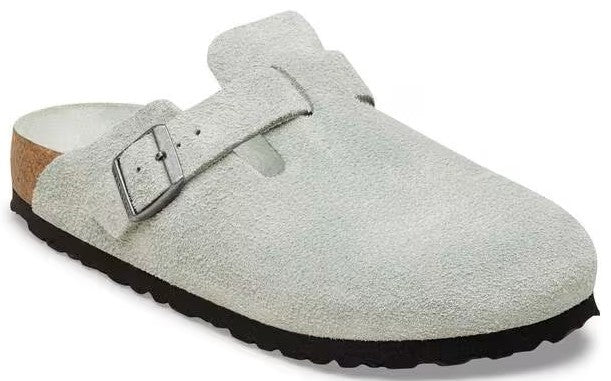 Boston Soft Footbed Suede Pure Sage Narrow Fit