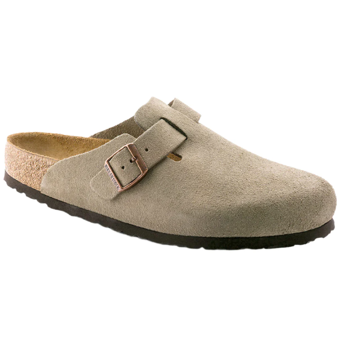 Boston Soft Footbed Suede Taupe Regular Fit