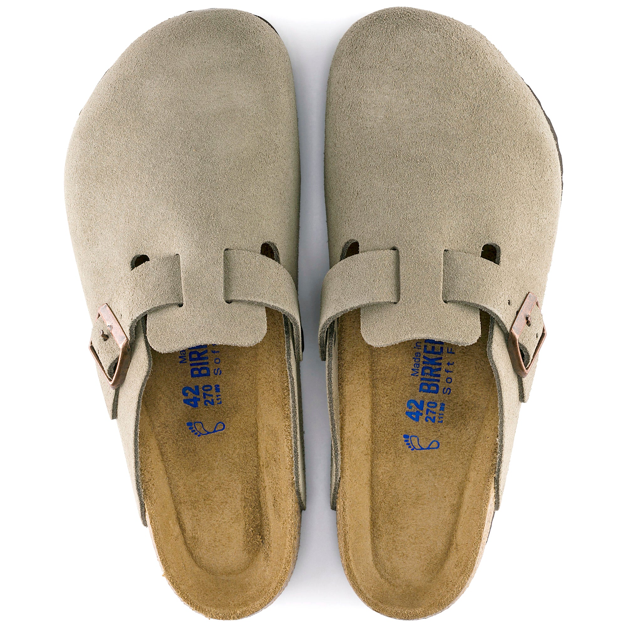 Boston Soft Footbed Suede Taupe Regular Fit - Image 2