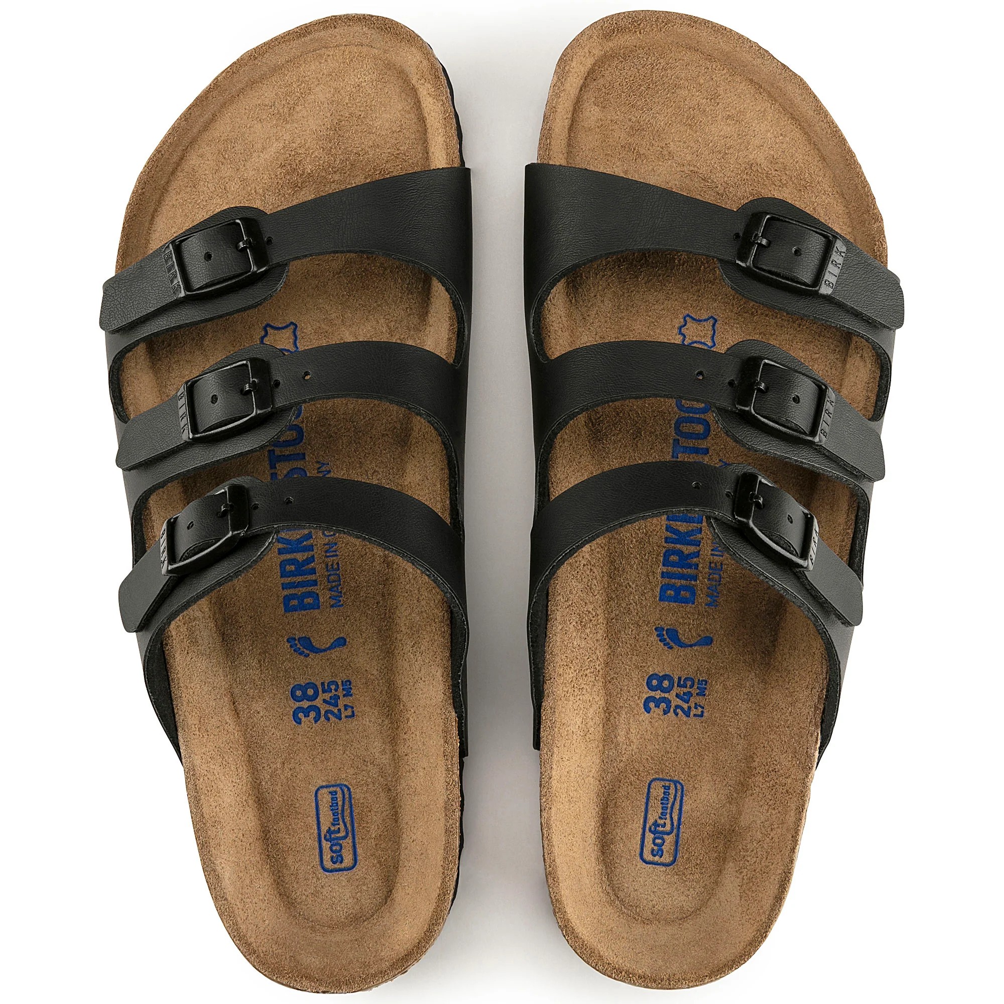 Florida Soft Footbed Birko-flor Black - Regular Fit - Image 4