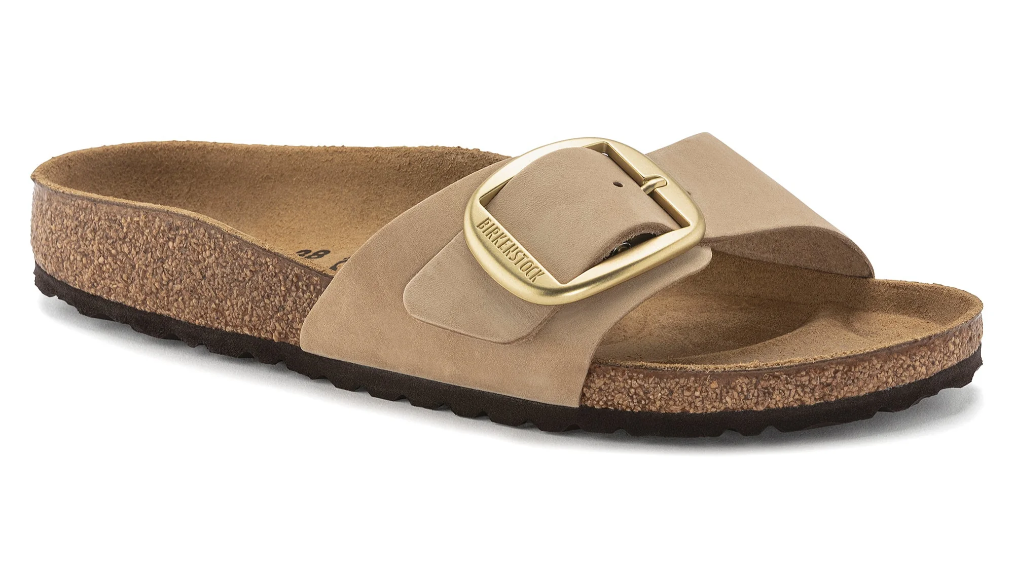 Madrid Big Buckle Nubuck Sandcastle Narrow Fit