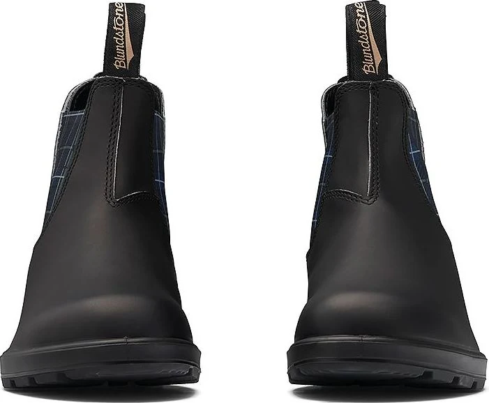 Blundstone 2102 - Original Black With Navy Tartan Elastic - Image 3