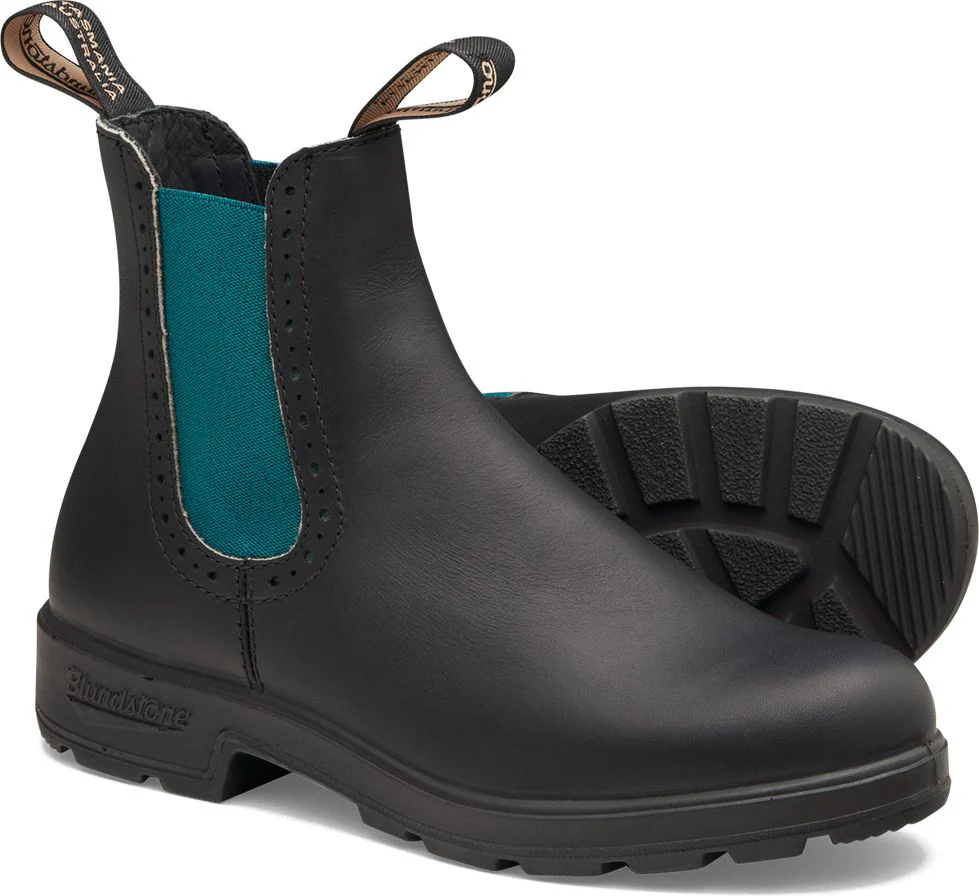 Blundstone 2320 - Women's Series Hi Top Black With Green Elastic - Image 3