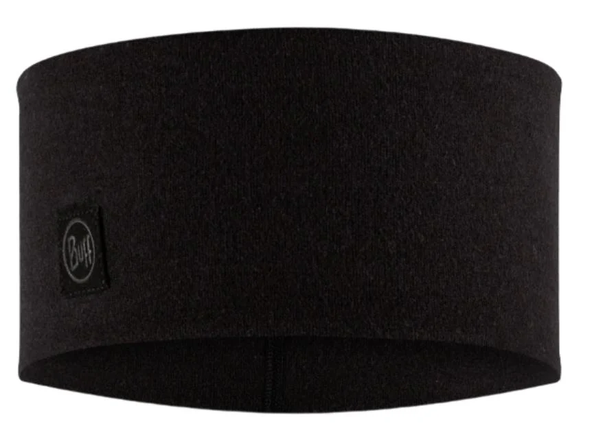 Merino Wide Headband Black
