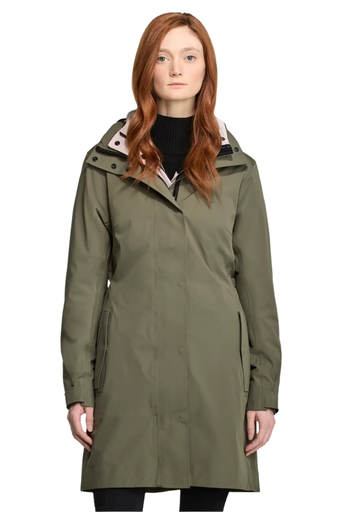 Cardero Rain Jacket Black Disc Smokey Sage - Image 3