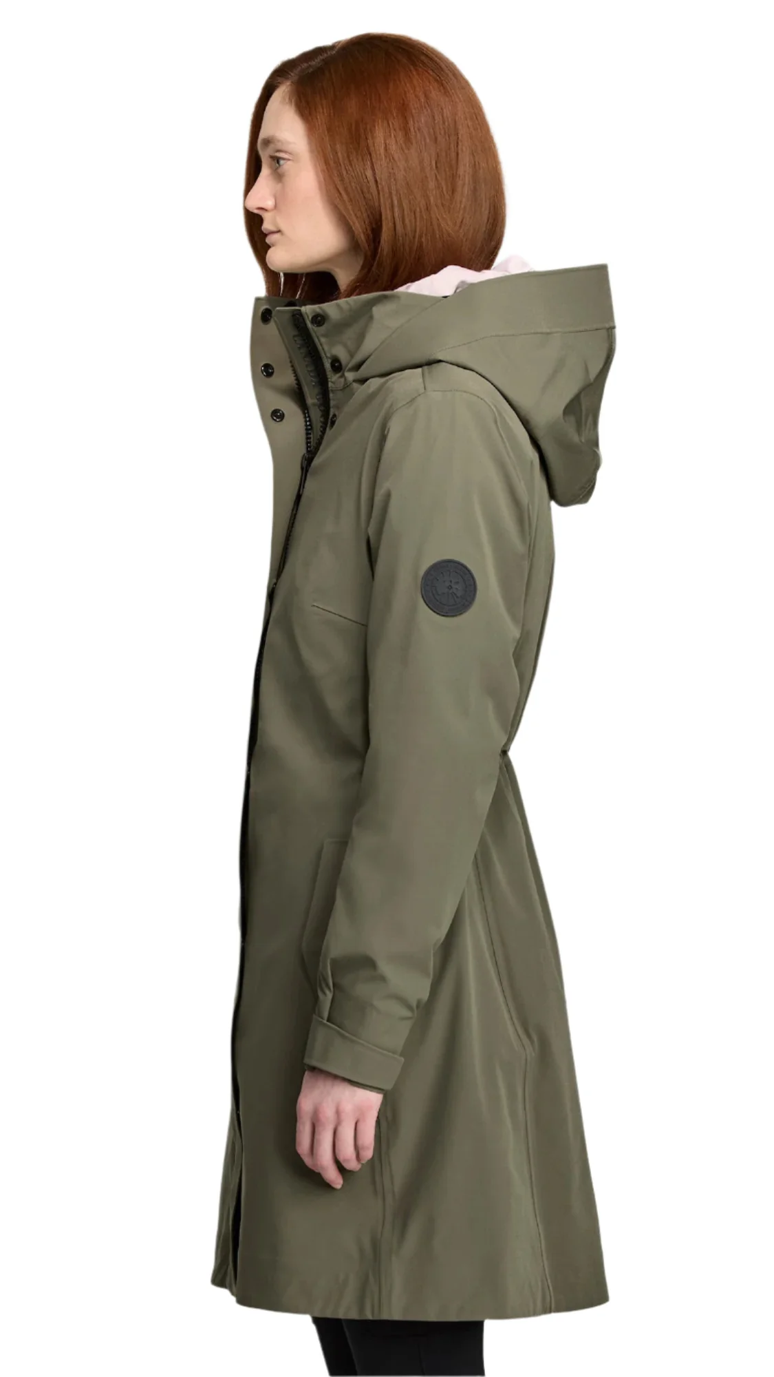 Cardero Rain Jacket Black Disc Smokey Sage - Image 4