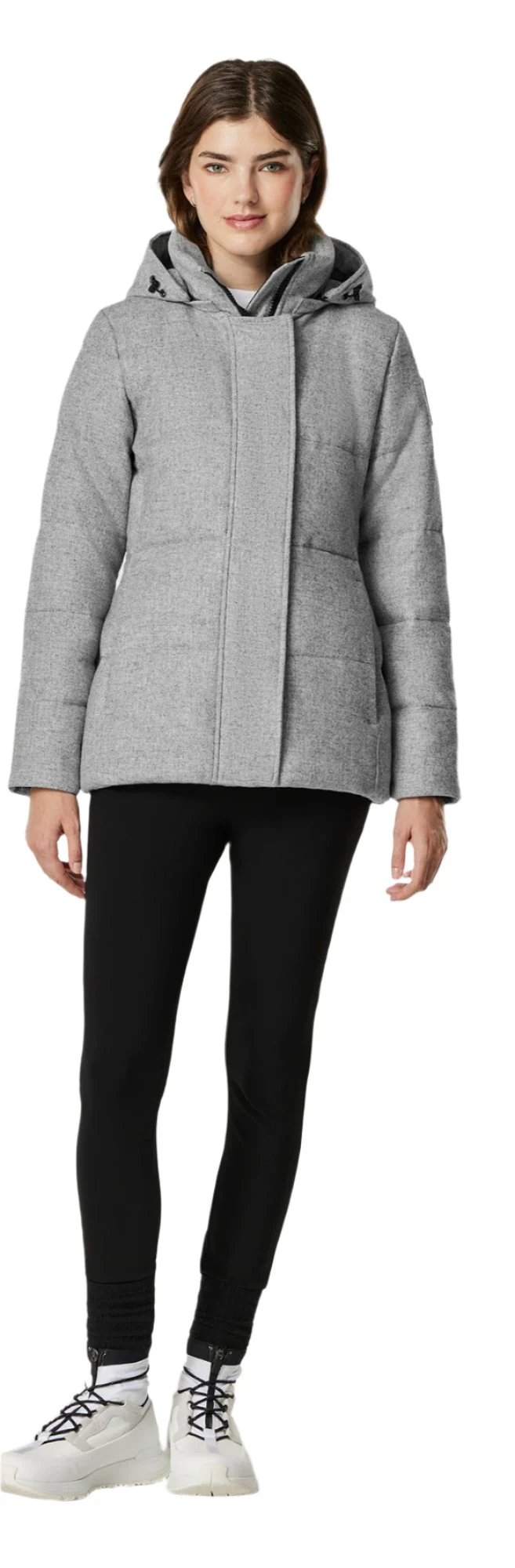 Chelsea Parka Alluraluxe Wool Baltic Grey - Image 3