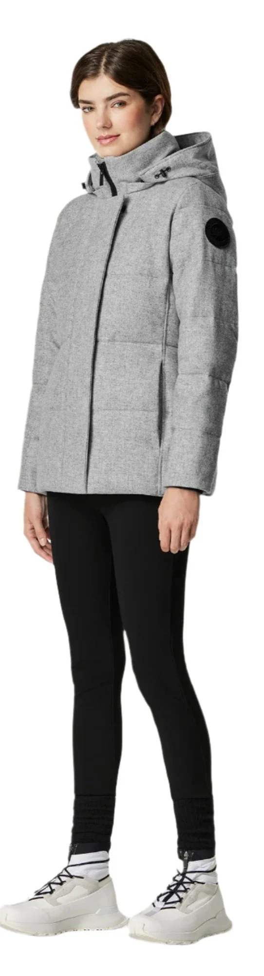 Chelsea Parka Alluraluxe Wool Baltic Grey - Image 4
