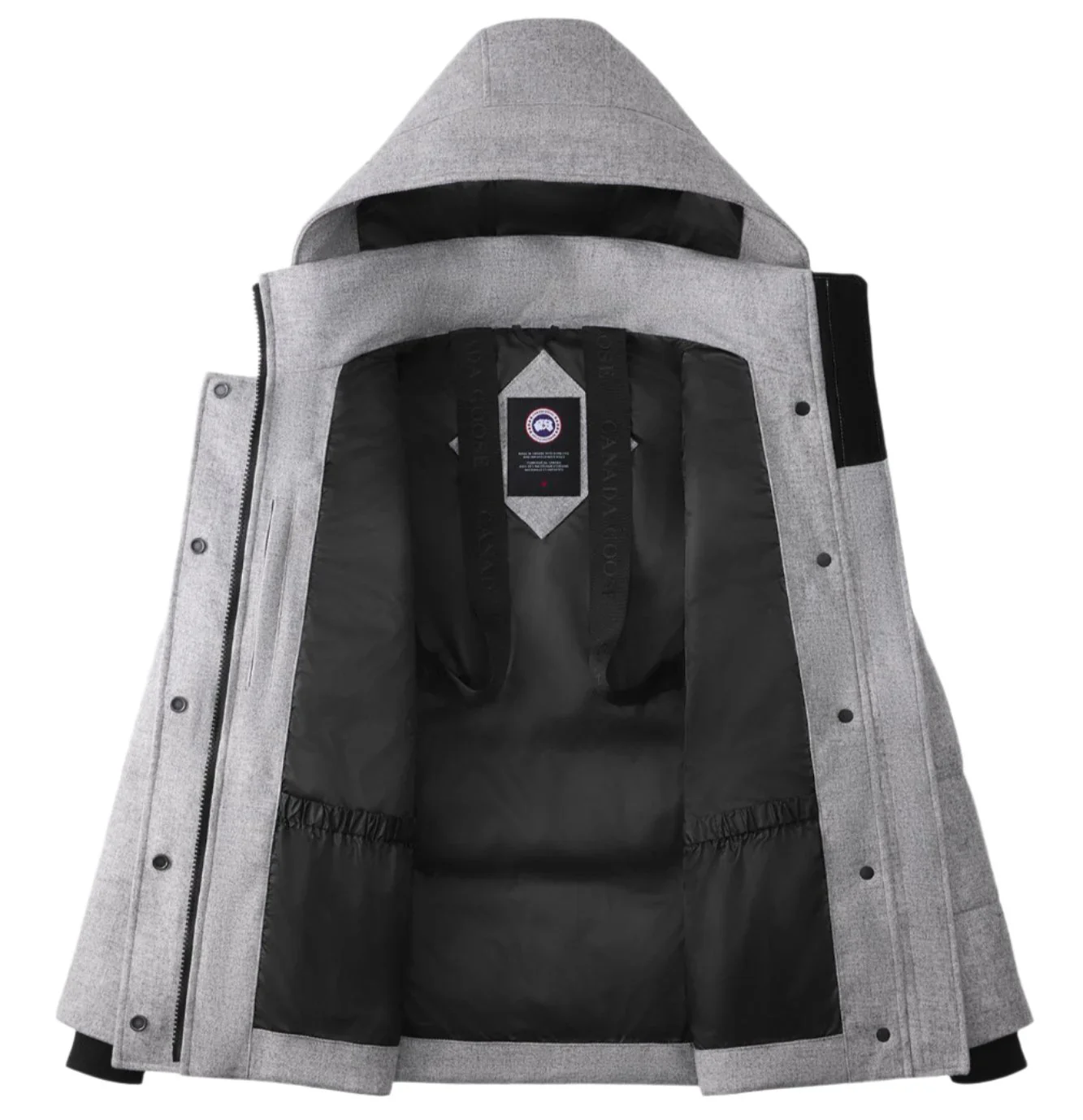 Chelsea Parka Alluraluxe Wool Baltic Grey - Image 7