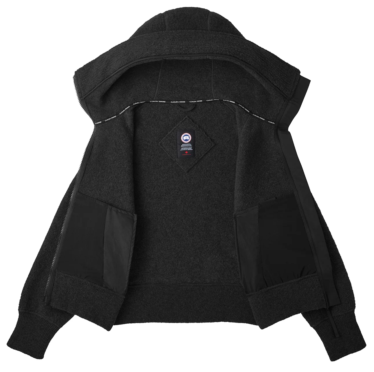 Chilliwack Fleece Bomber Black - Image 2