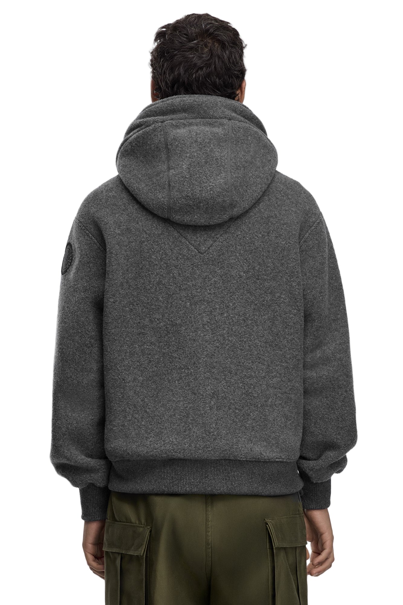 Chilliwack Fleece Bomber Black Disc Quarry Grey - Image 3