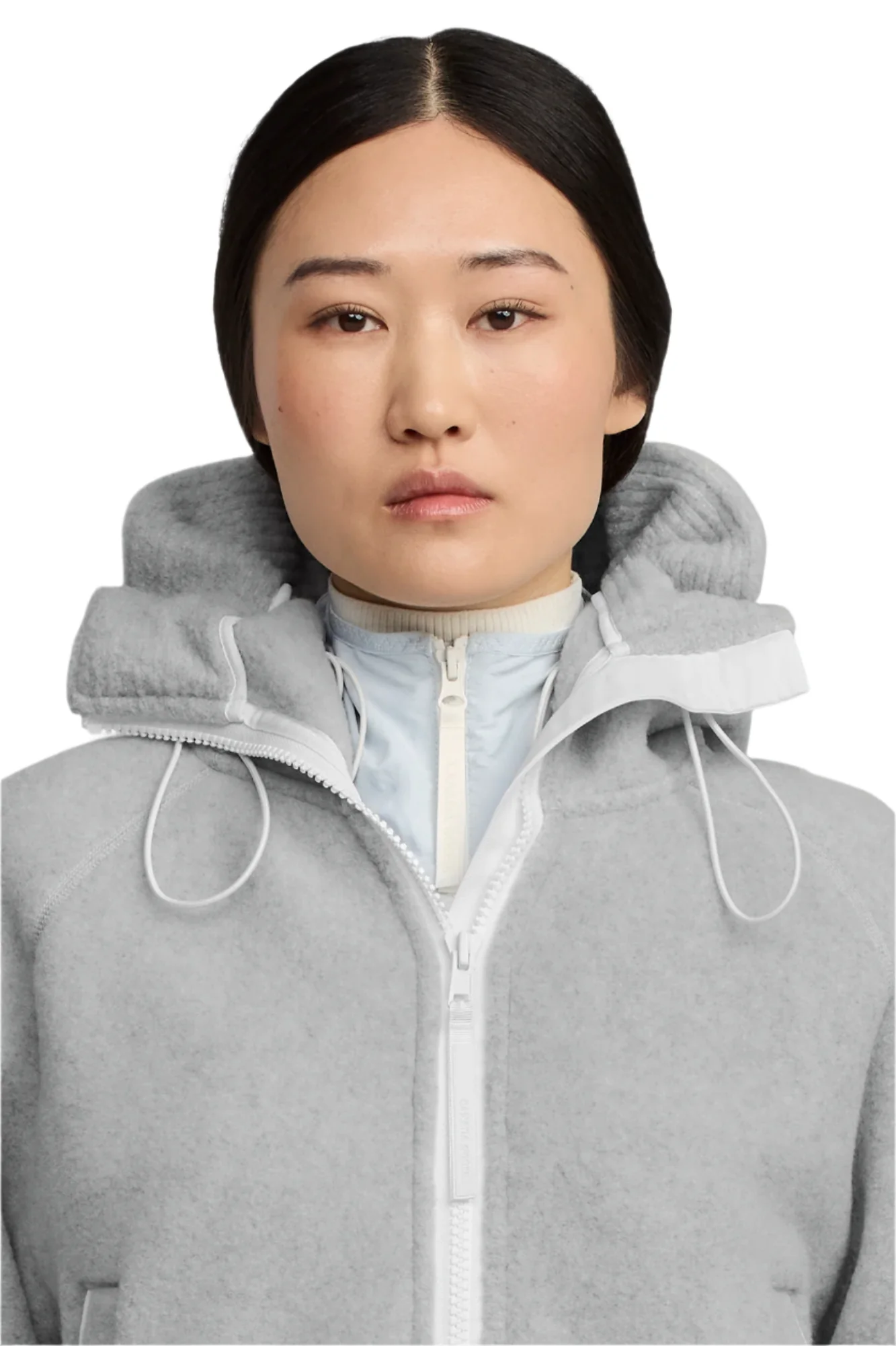 Women's Chilliwack Fleece Bomber - Humanature Silverbirch Heather - Image 4