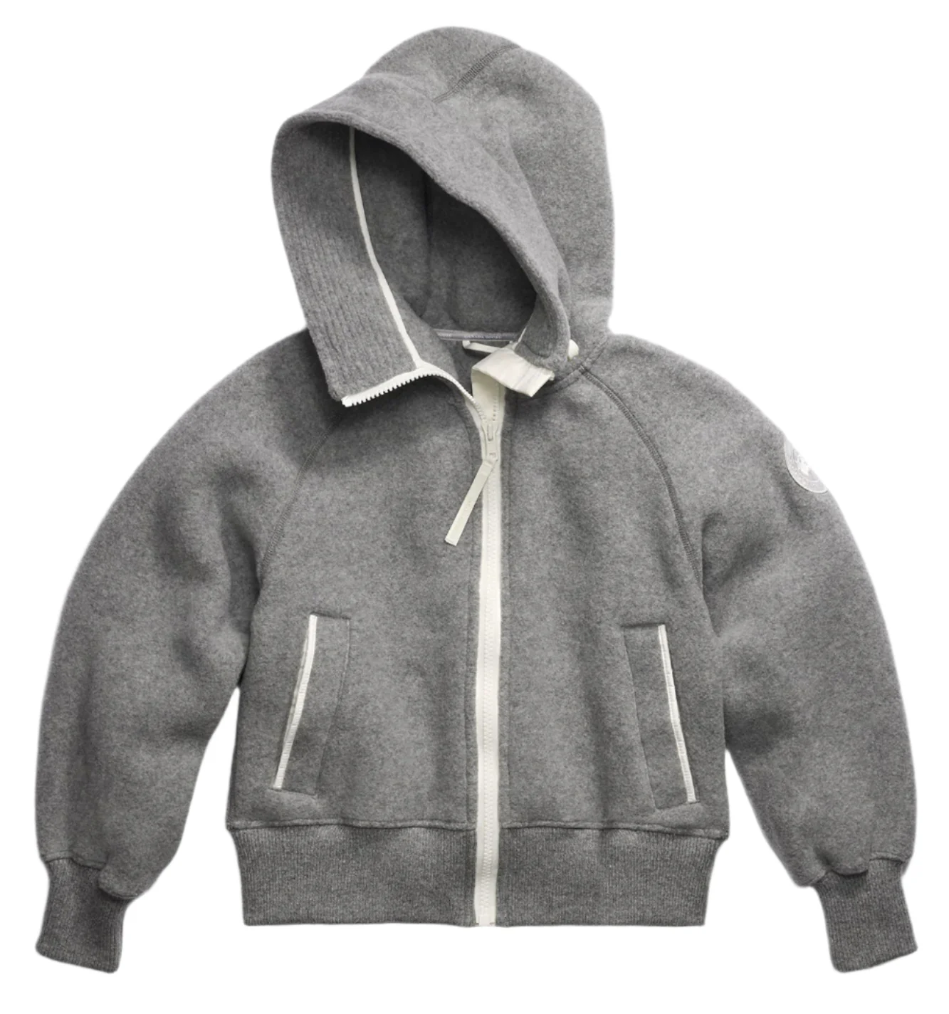 Chilliwack Fleece Bomber White Disc Greige