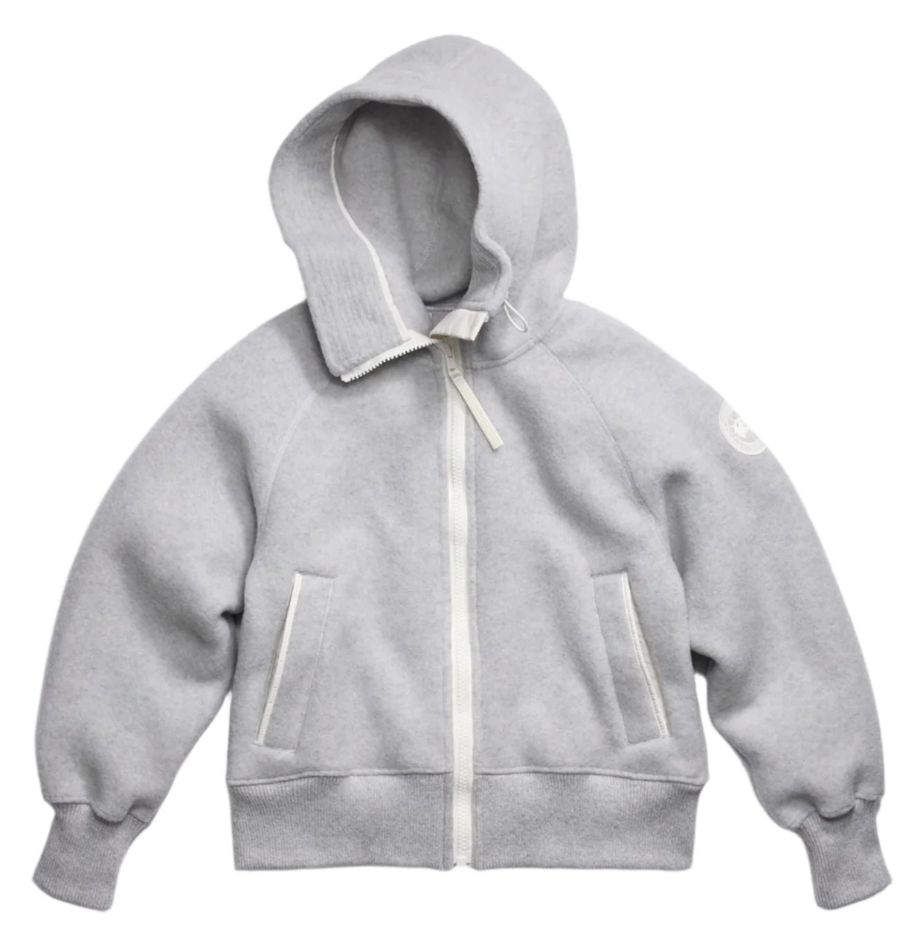 Chilliwack Fleece Bomber White Disc Silverbirch Heather