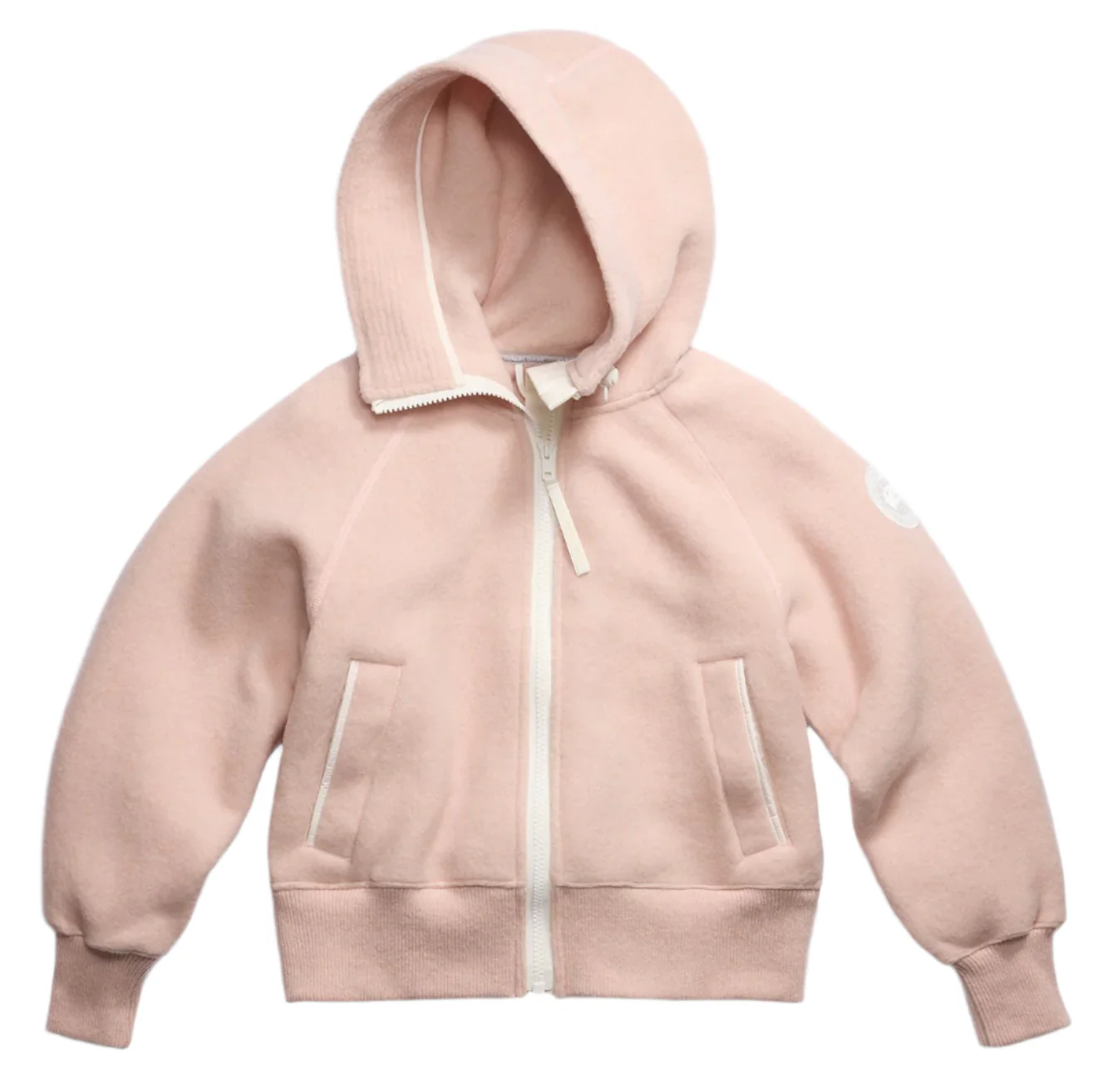 Chilliwack Fleece Bomber White Disc Vintage Rose