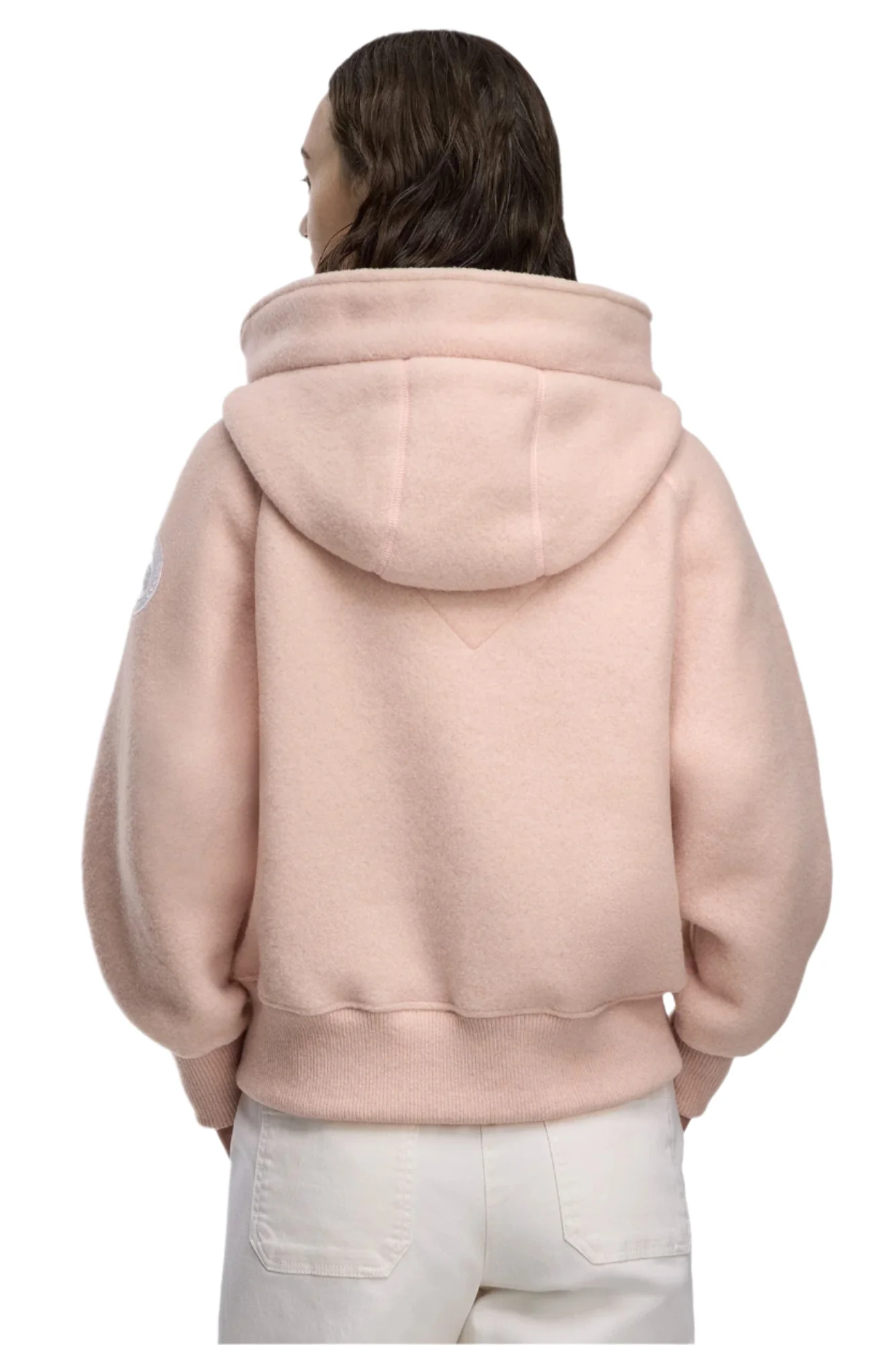 Chilliwack Fleece Bomber White Disc Vintage Rose - Image 4