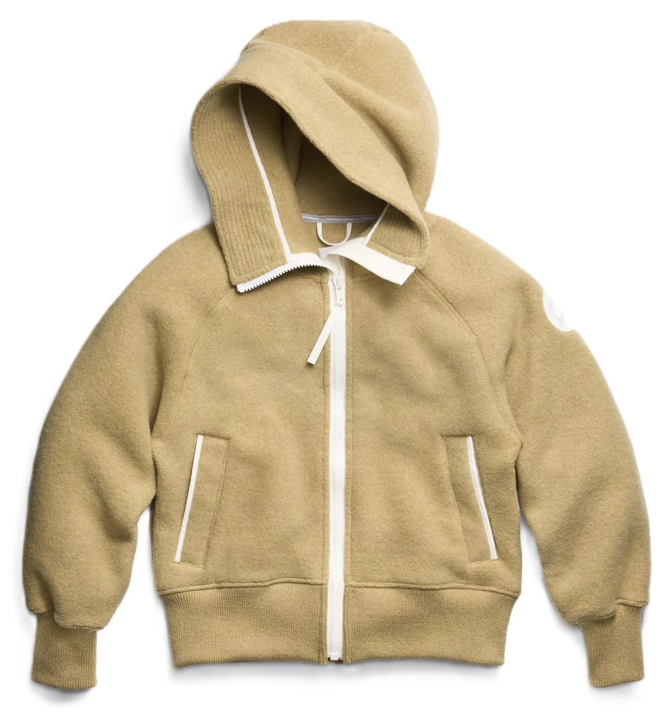 Chilliwack Fleece Bomber White Disc