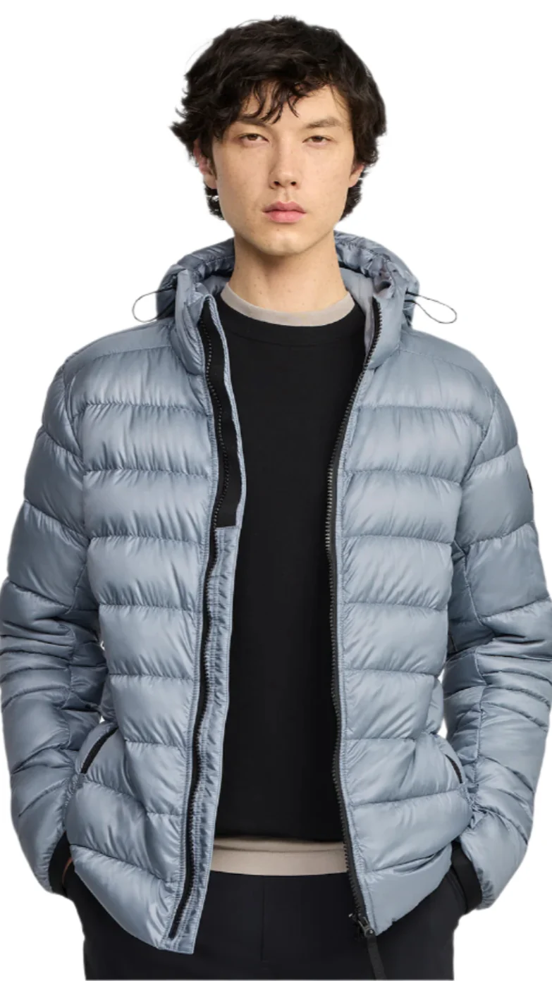 Crofton Hoody Black Disc Light Ozone Blue