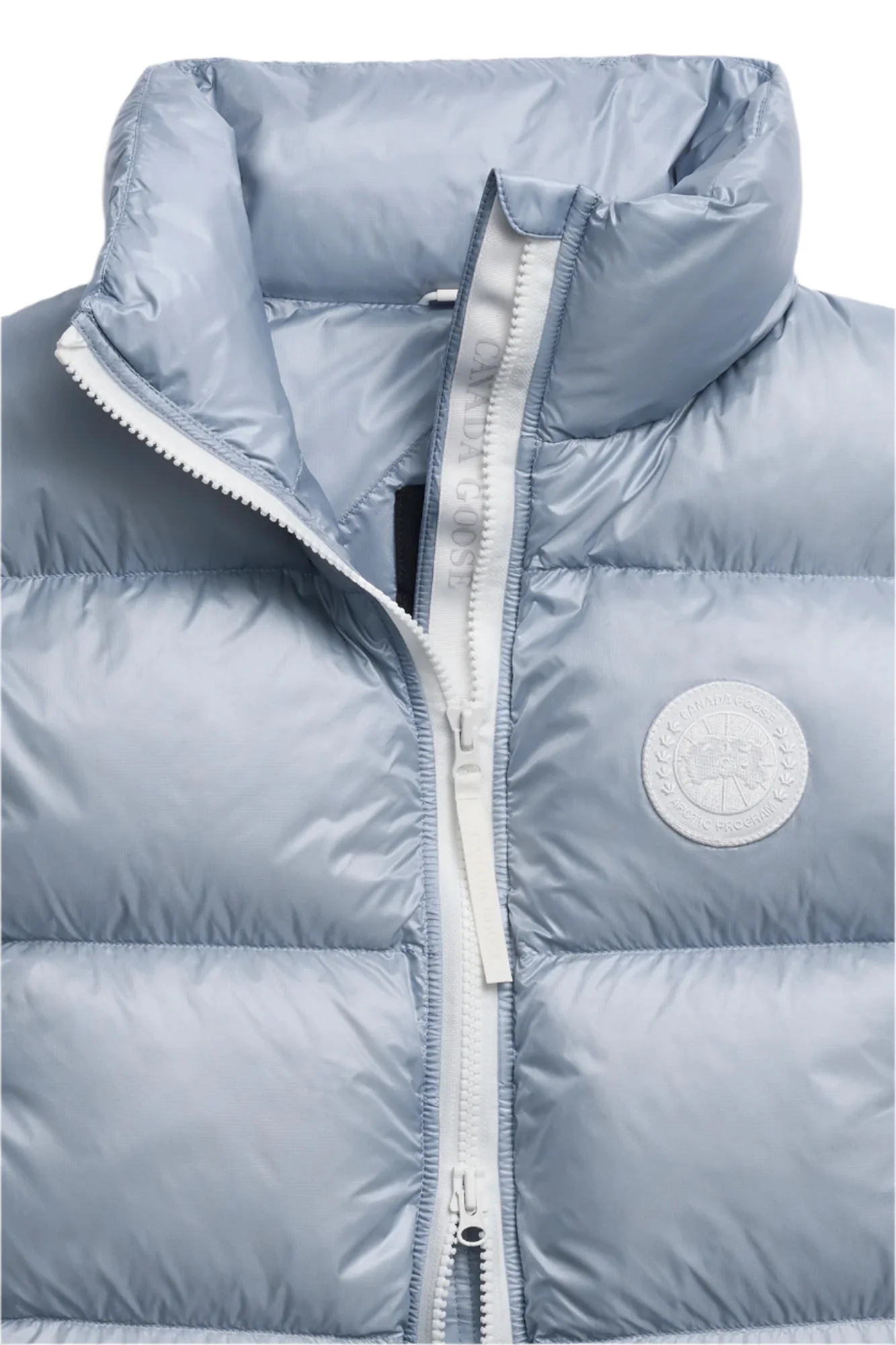 Cypress Puffer Vest White Disc Light Ozone Blue - Image 5