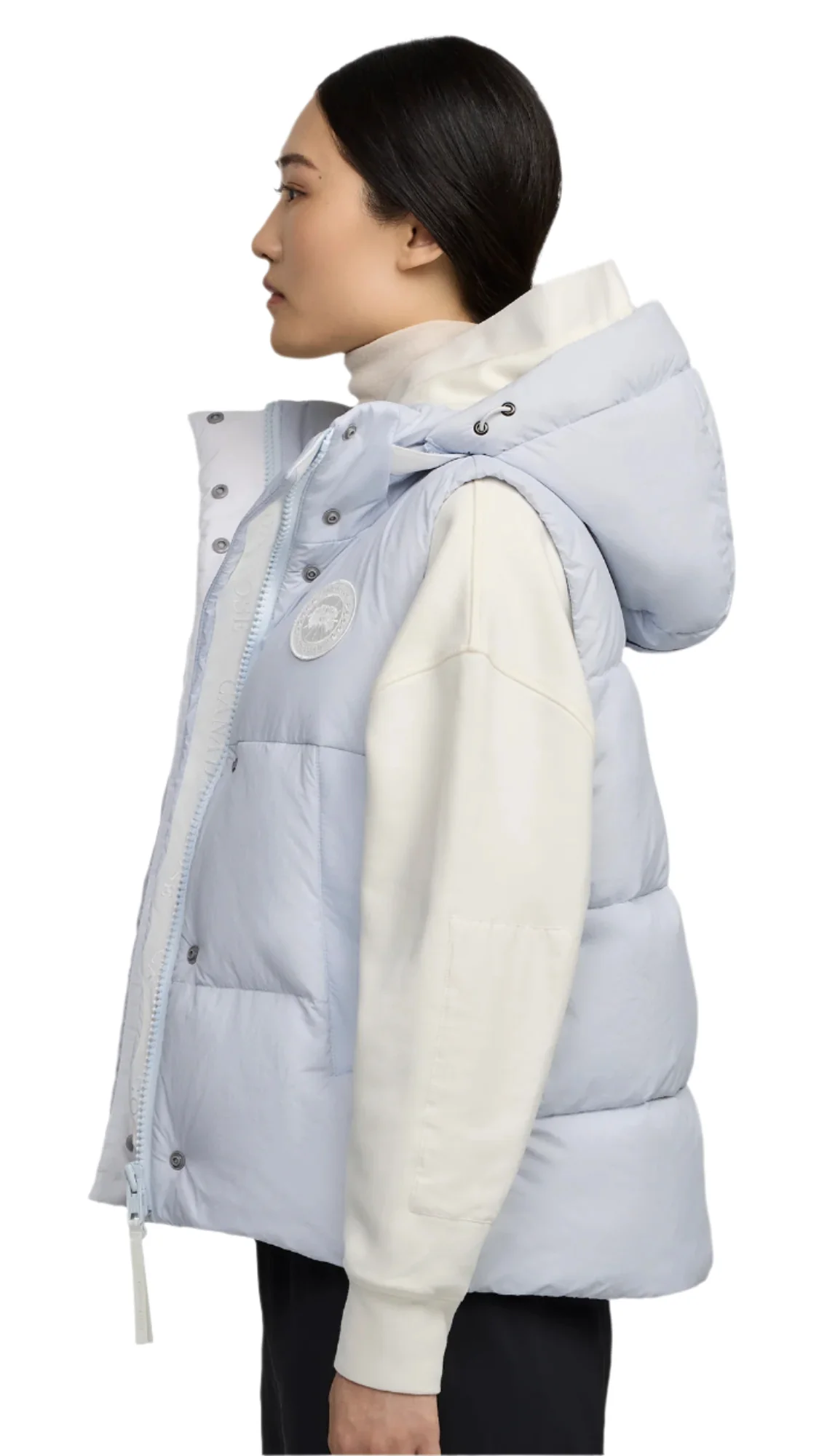 Junction Puffer Vest White Disc Early Frost - Image 3