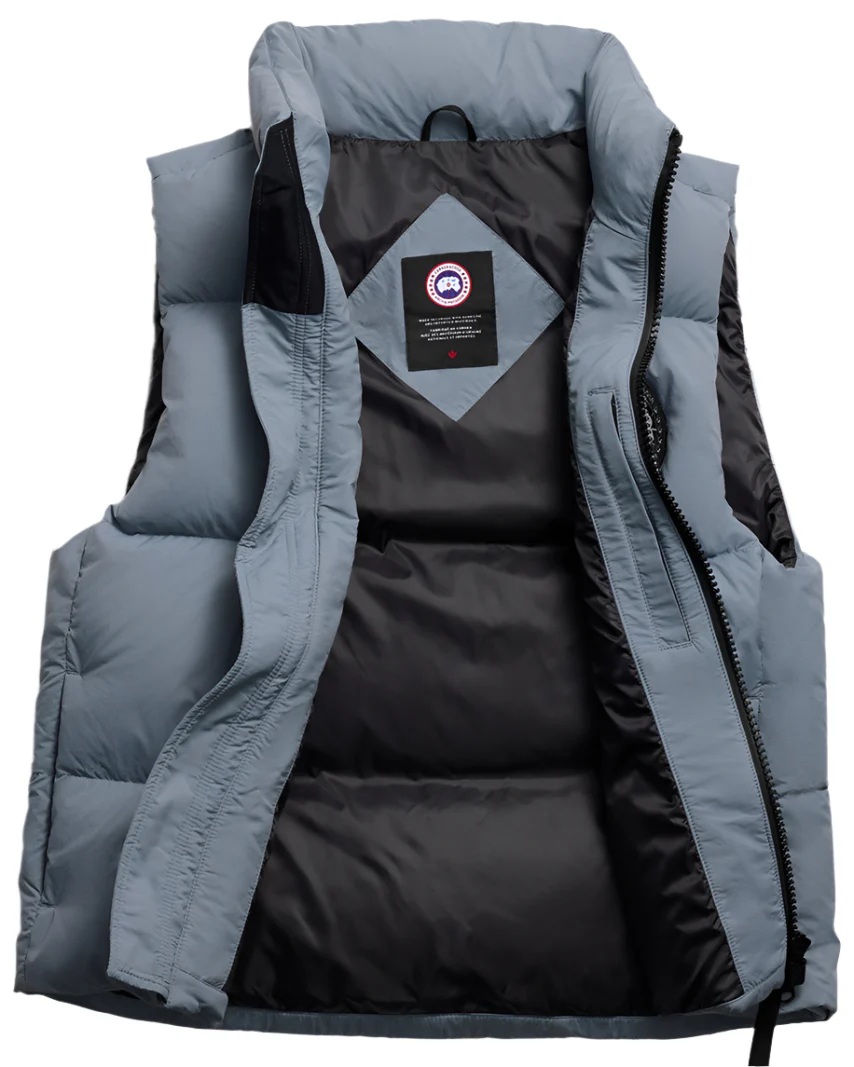 Lawrence Puffer Vest Black Disc Light Ozone Blue - Image 5