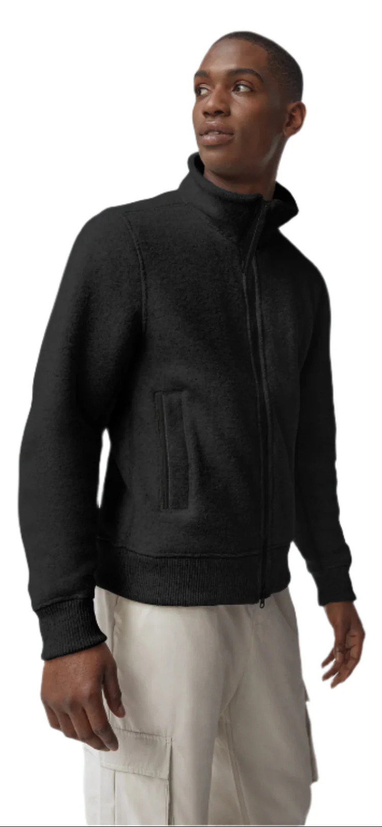 Lawson Fleece Jacket Black - Image 2