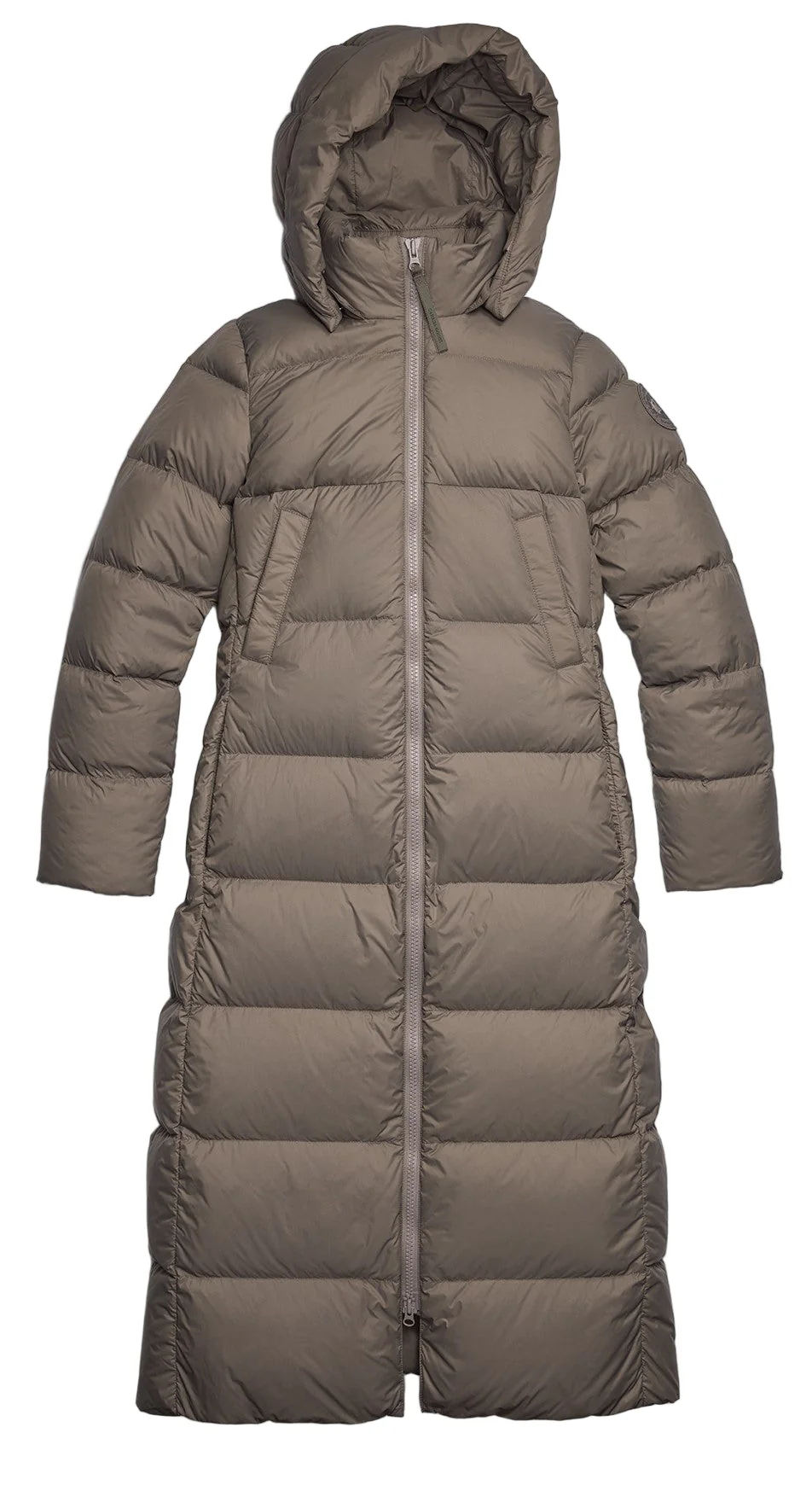 Mystique Puffer Tonal Disc Taupe Grey