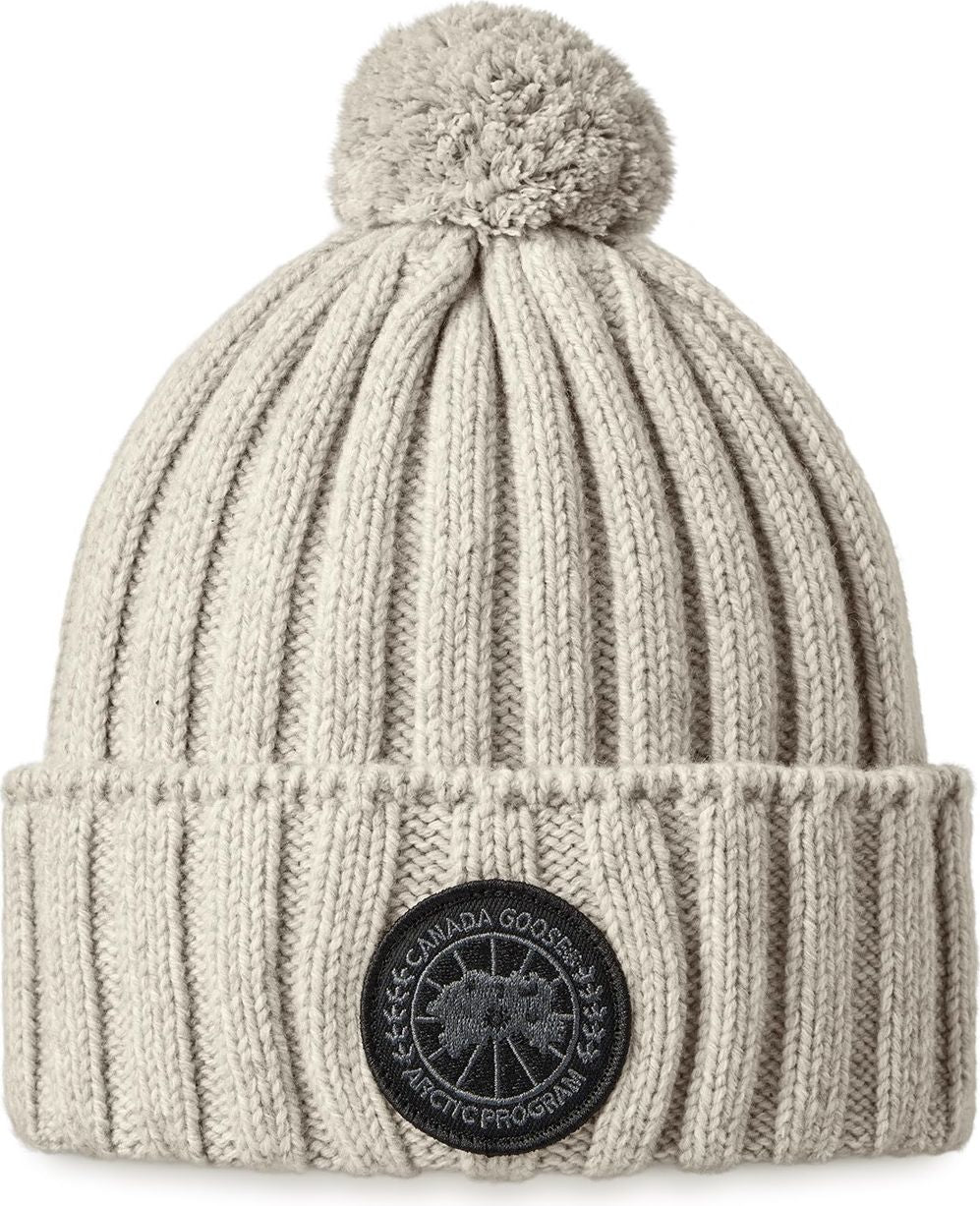 Rib Pom Beanie Cashmere Tan
