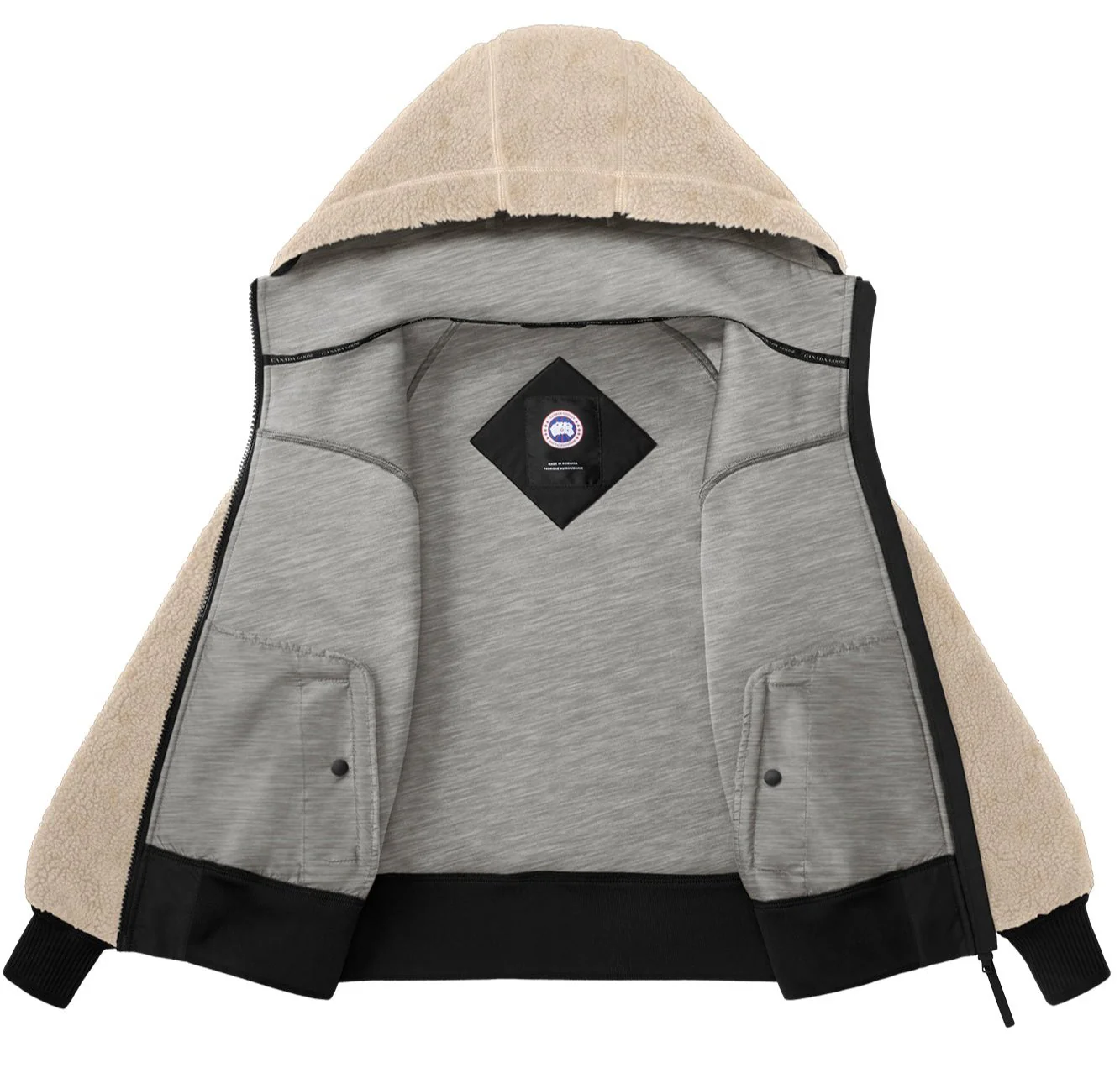 Simcoe Fleece Hoody Light Tan - Image 2