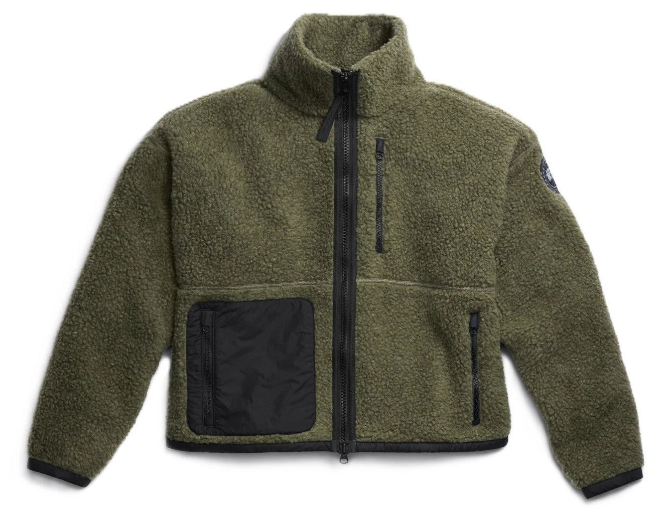 Simcoe Fleece Jacket Black Disc Smokey Sage