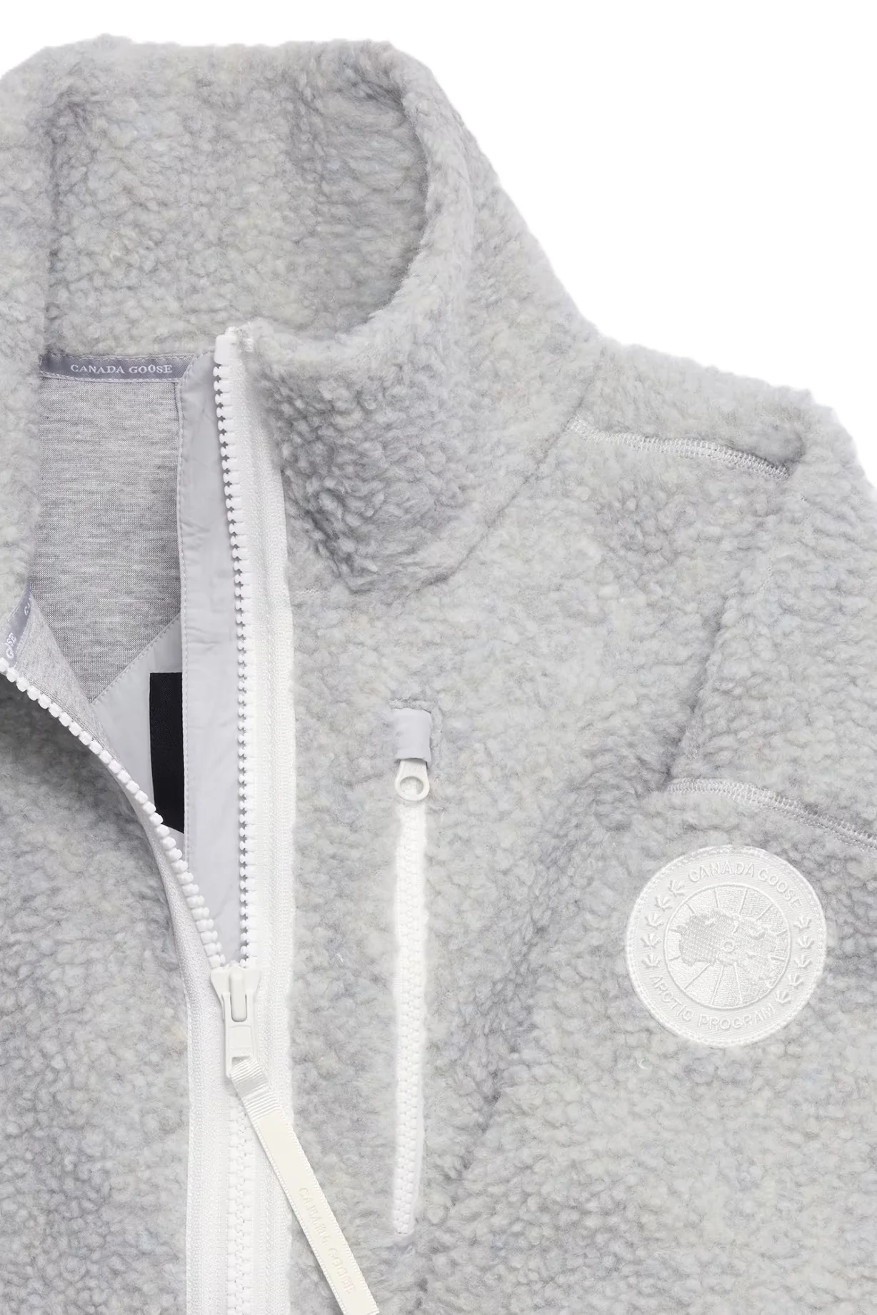 Simcoe Fleece Jacket White Disc Silverbirch Heather - Image 2