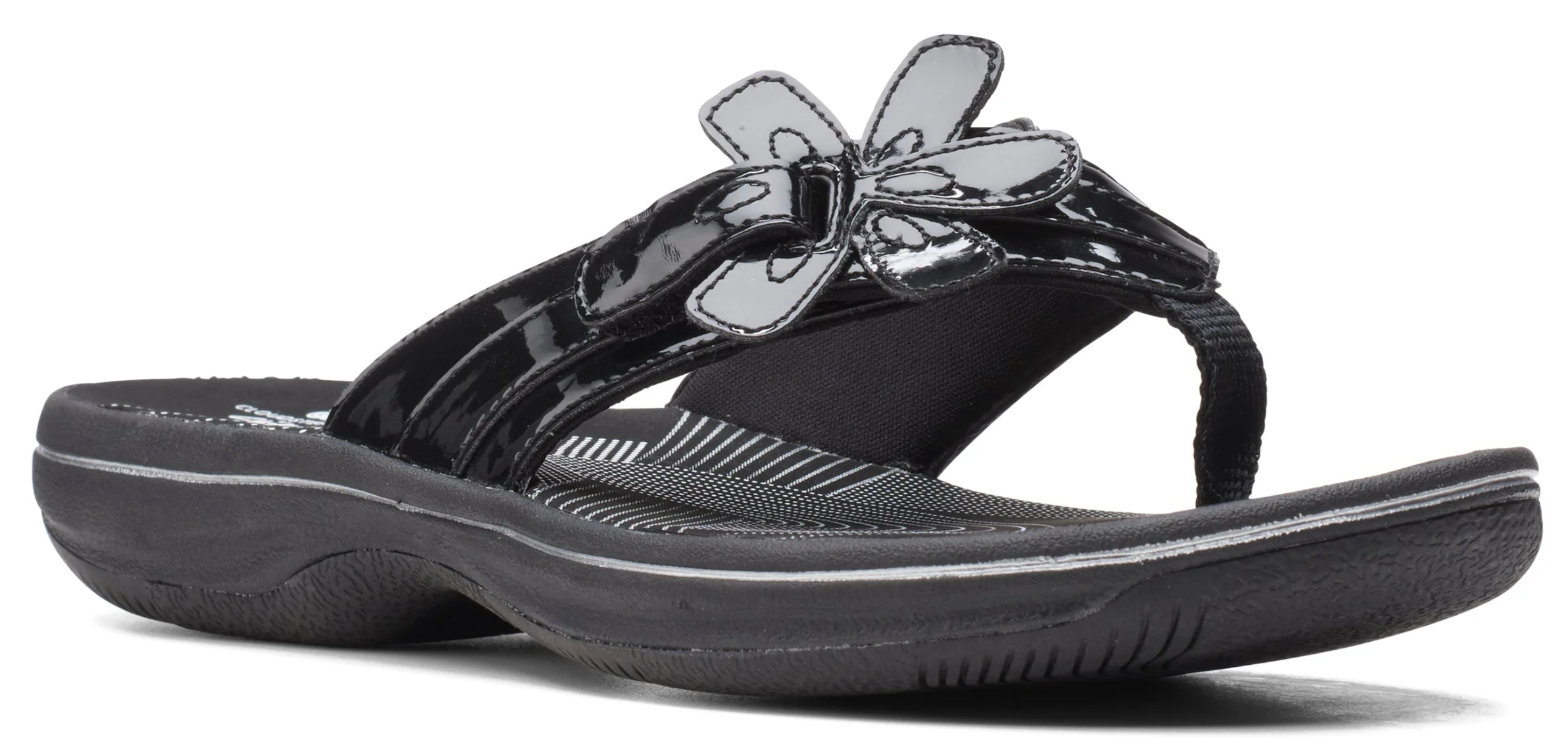 Brinkley Flora Black Patent