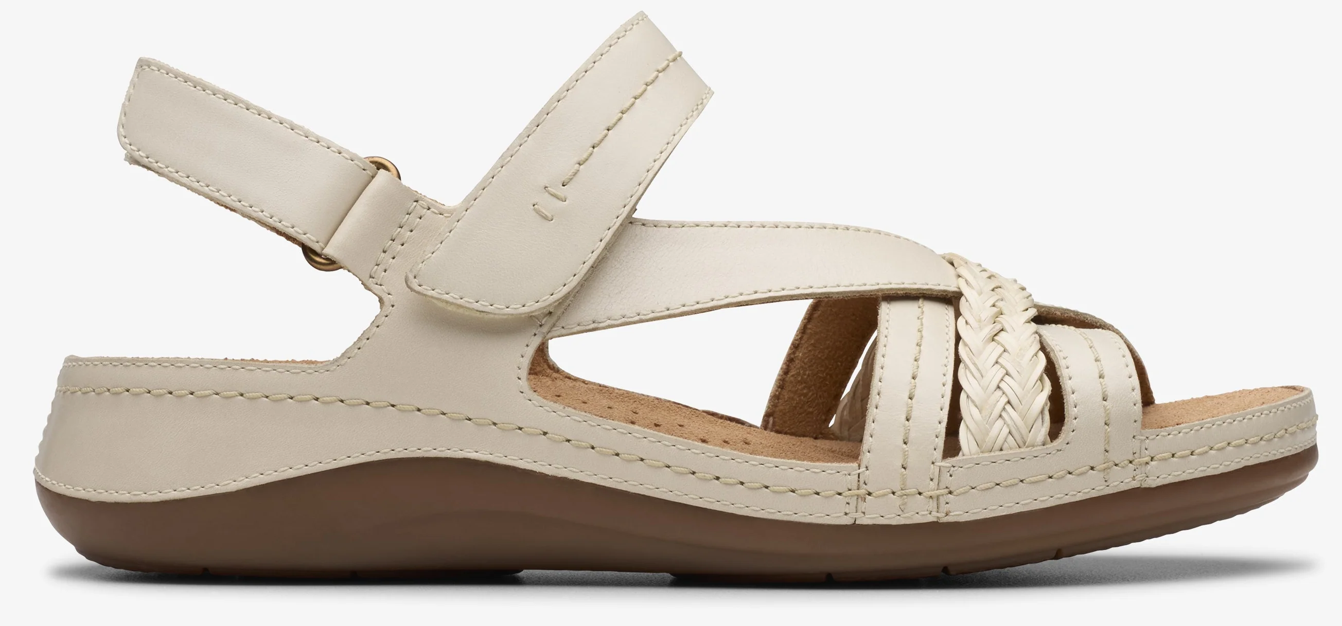 Cecily Strap Cream Leather