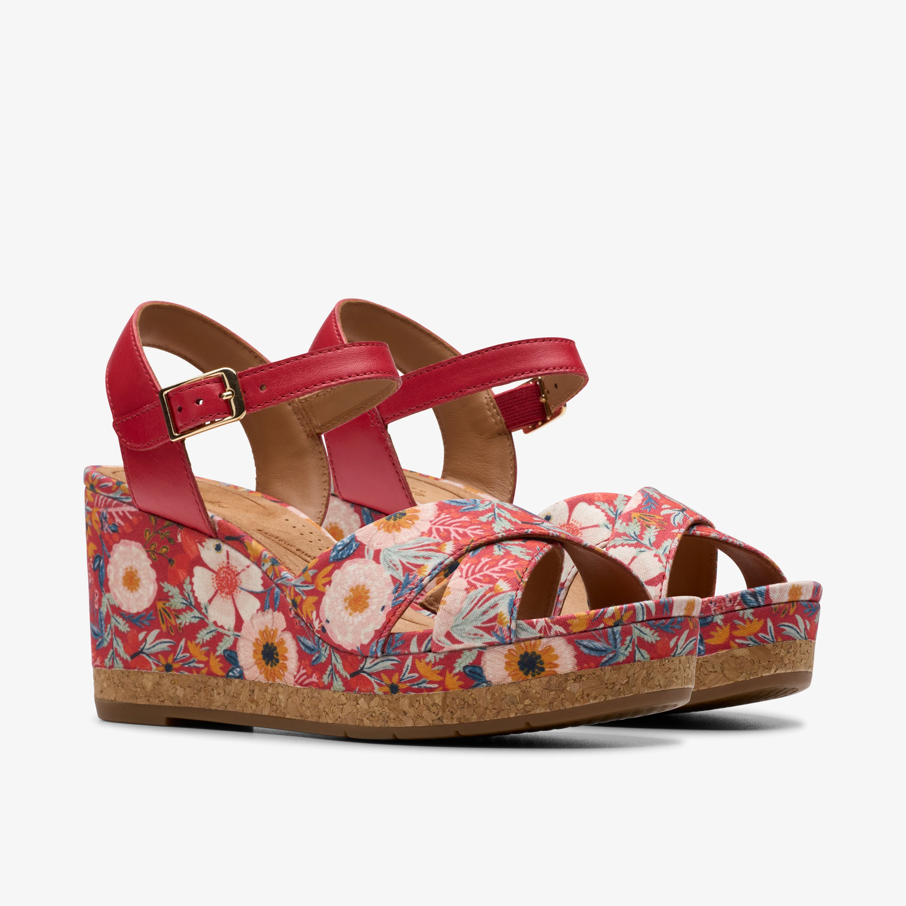 Chicly Floral Red Print - Image 4