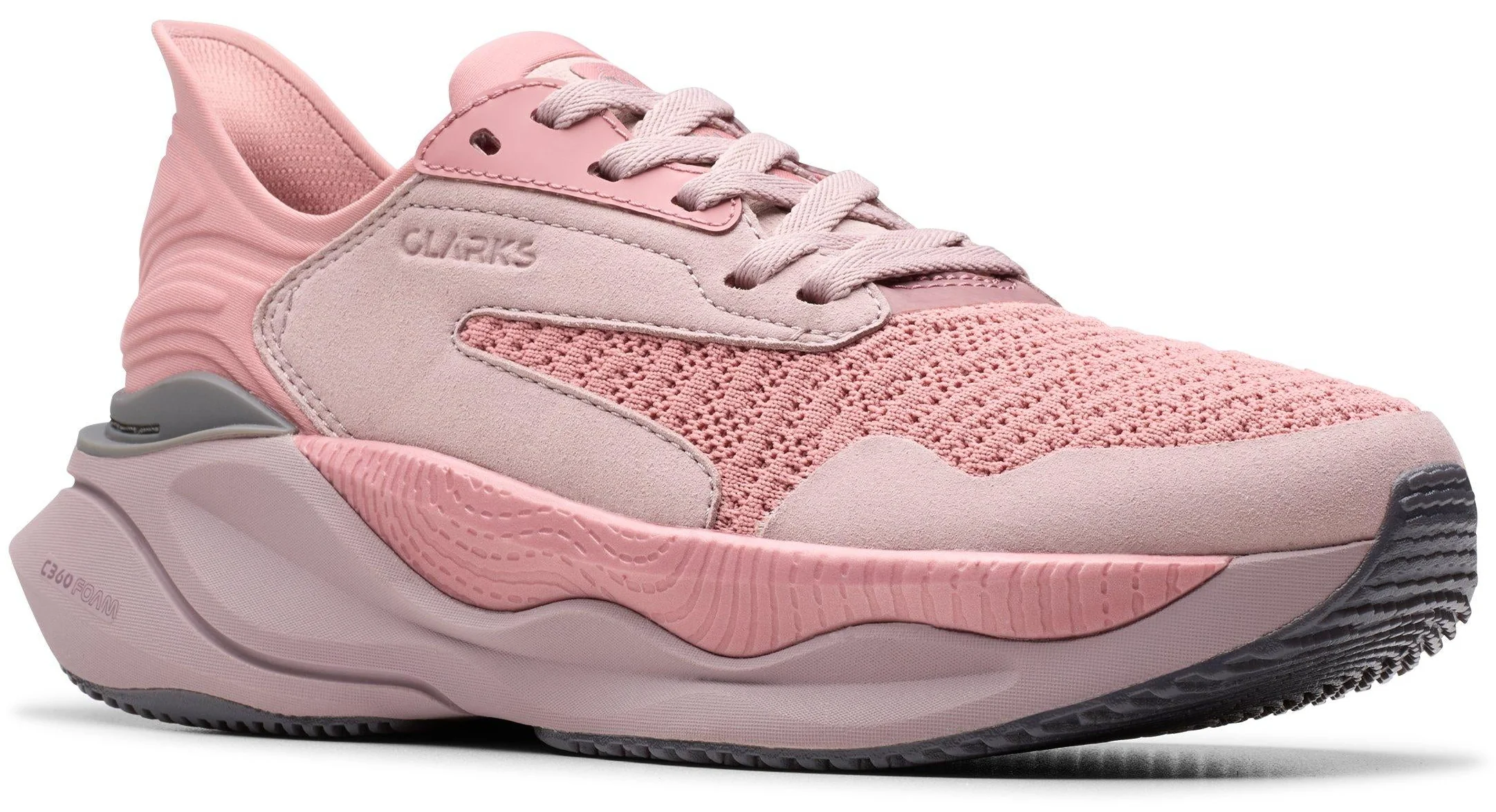 Clarks Pace Textile Dusty Rose Combi