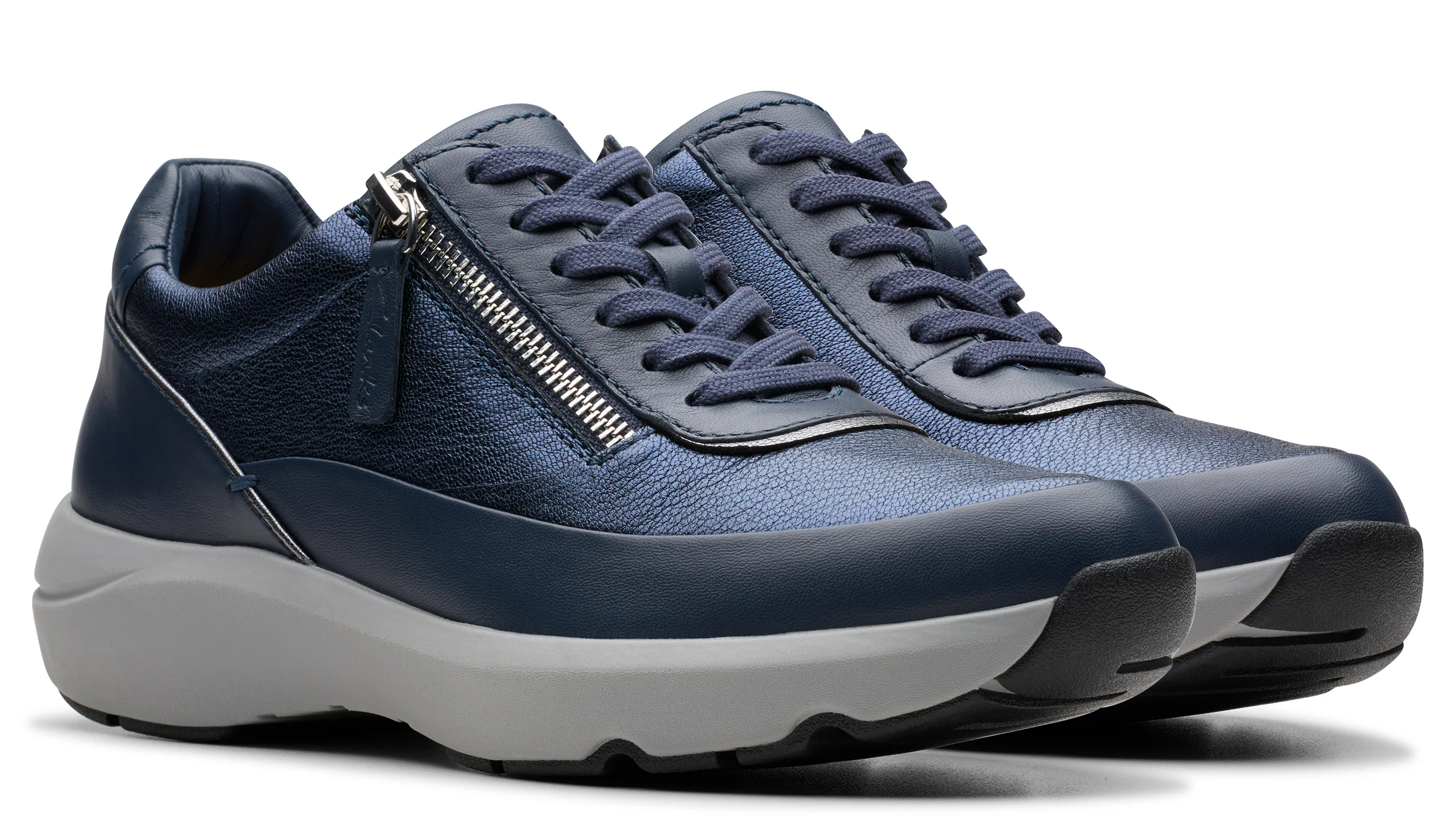 Tivoli Zip Leather Navy Combi - Image 4