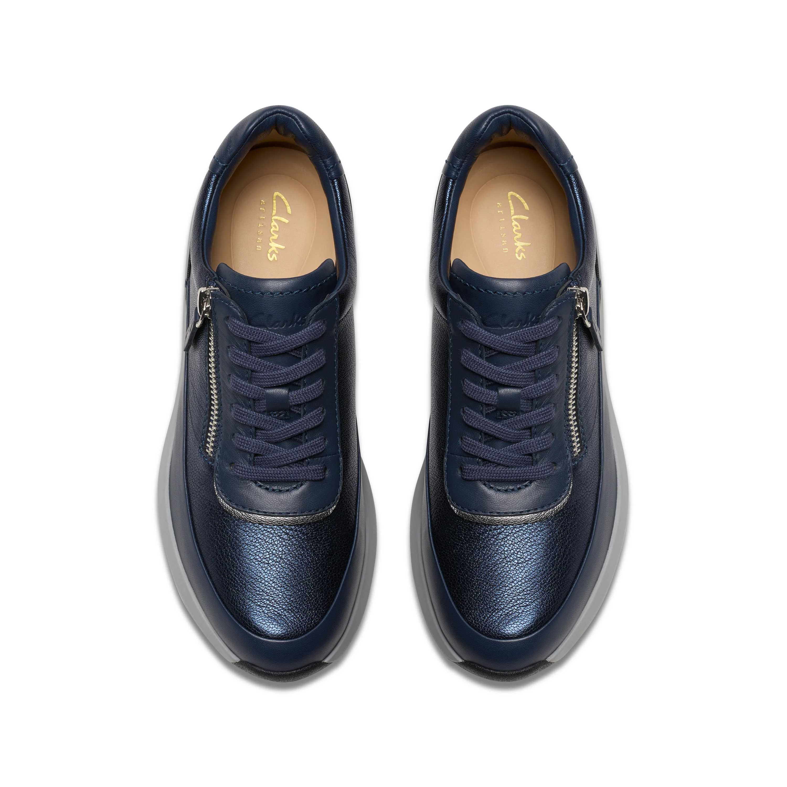 Tivoli Zip Leather Navy Combi - Image 5
