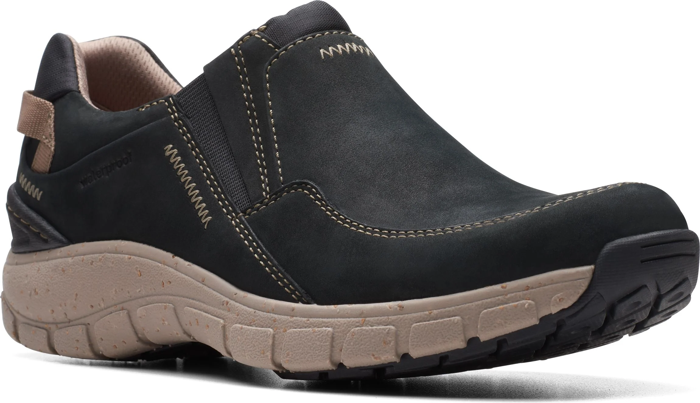 Wave Plateau Black Nubuck