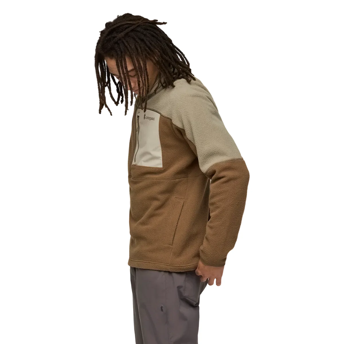 Abrazo Fleece Half-zip Jacket Stone And Dune - Image 3