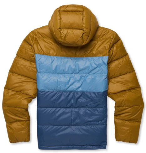 Fuego Max Down Hooded Jacket Bronze And Deep Sea - Image 3
