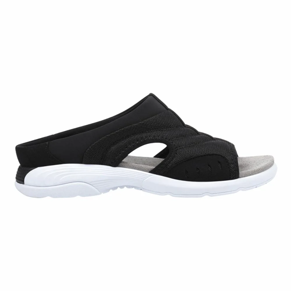 Traciee2 - Jet Black - Mesh - Micro Suede Black - Image 2