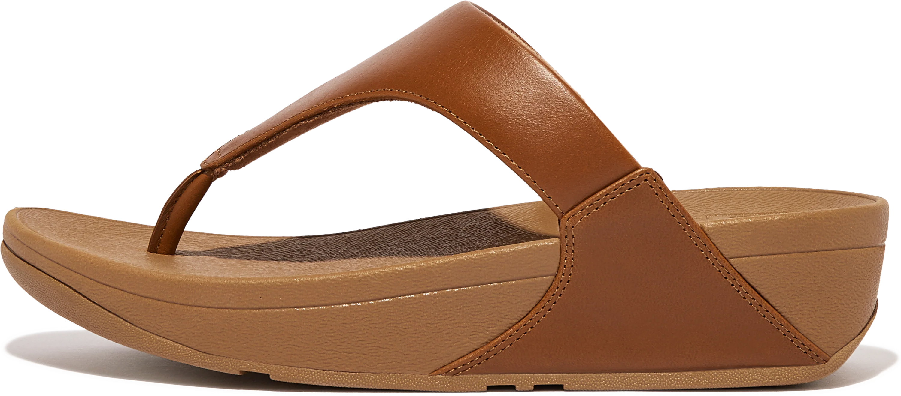 Lulu Leather Toe Post Tan - Image 2