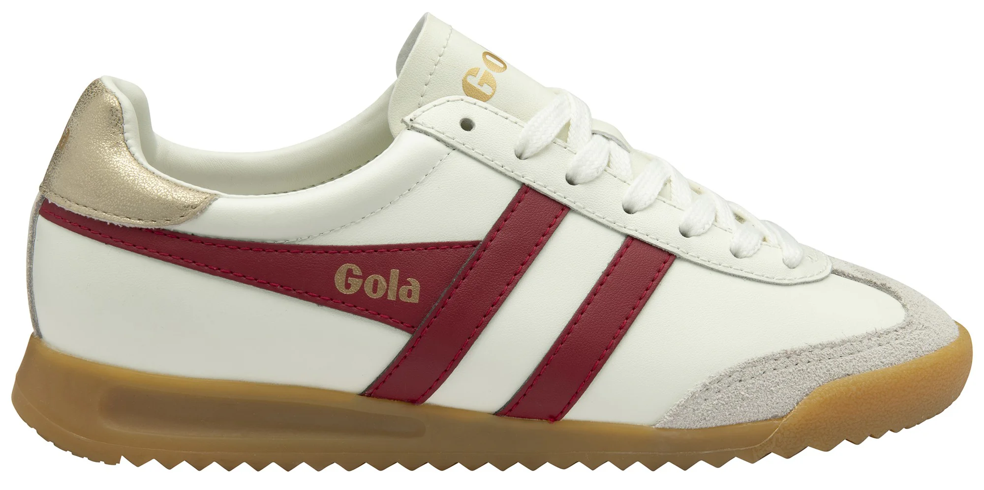 Torpedo Leather Off White/Deep Red/Gold - Image 2
