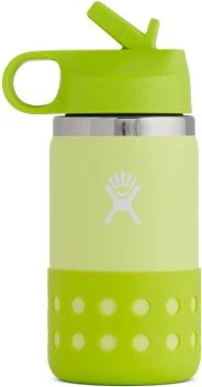 12oz Kids Wide Mouth Straw Lid & Boot Honeydew/Jungle